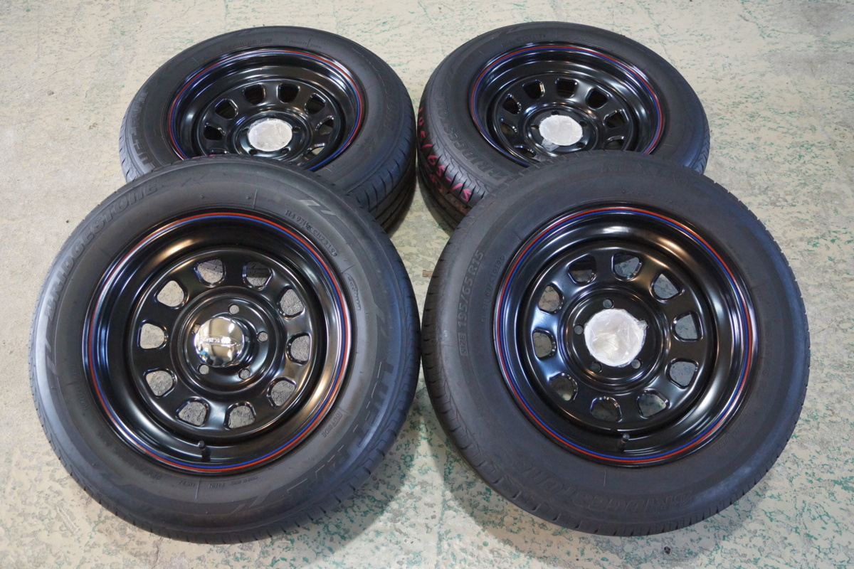 中古 195/65R15 195/65-15 未使用 アウトレット デイトナブラック 15 