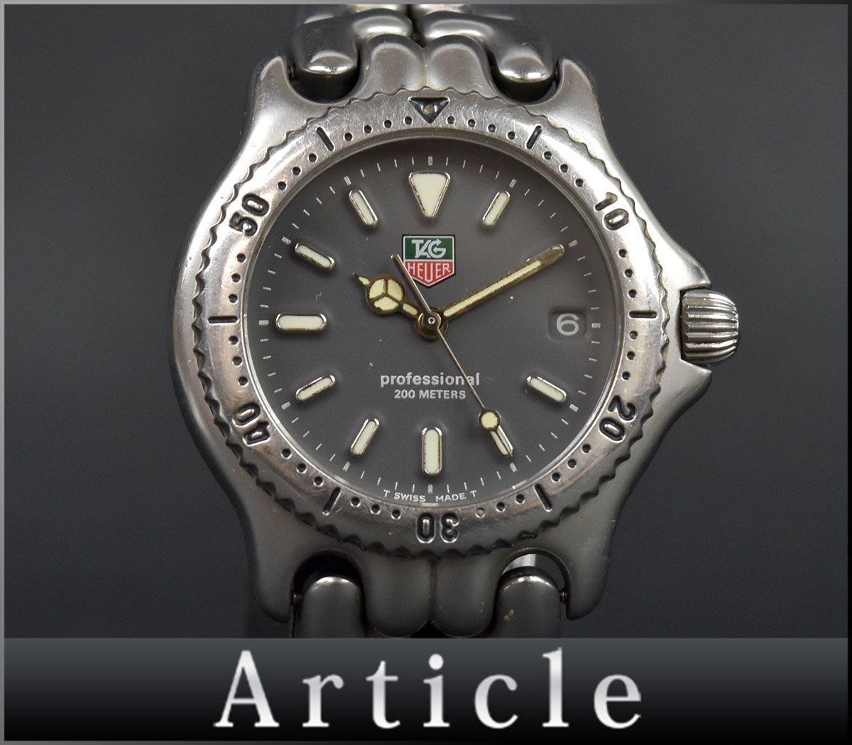 109212☆電池交換済TAGHeuer タグホイヤー セル プロフェッショナル 