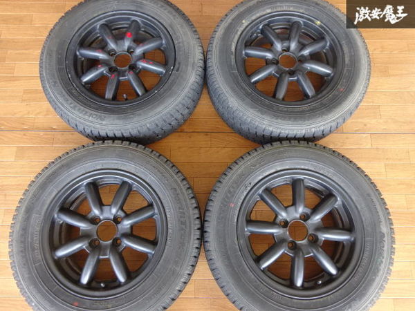 エンケイ 8スポーク ホイール 14インチ 6J +38 PCD100 4穴 4本 