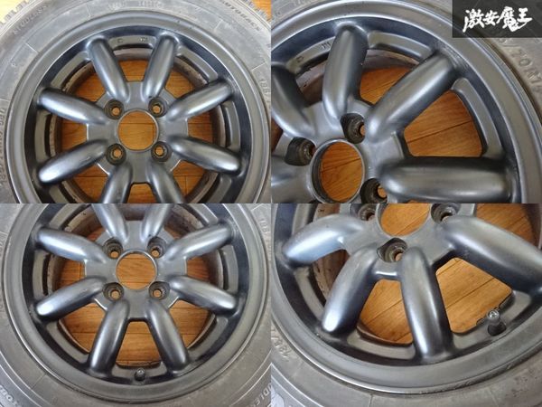 エンケイ 8スポーク ホイール 14インチ 6J +38 PCD100 4穴 4本 