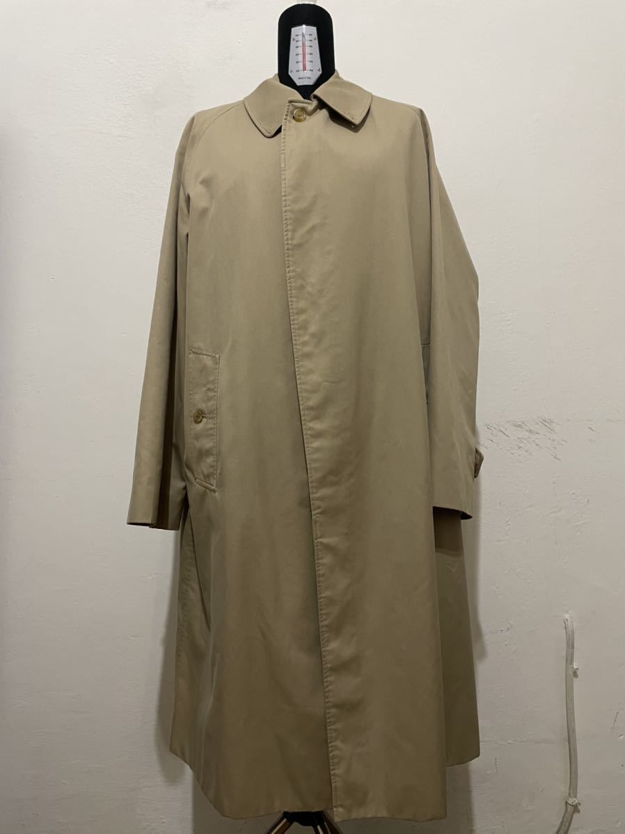 名品 希少 イギリス製 Burberrys バーバリー ステンカラーコート ベージュ 一枚袖 