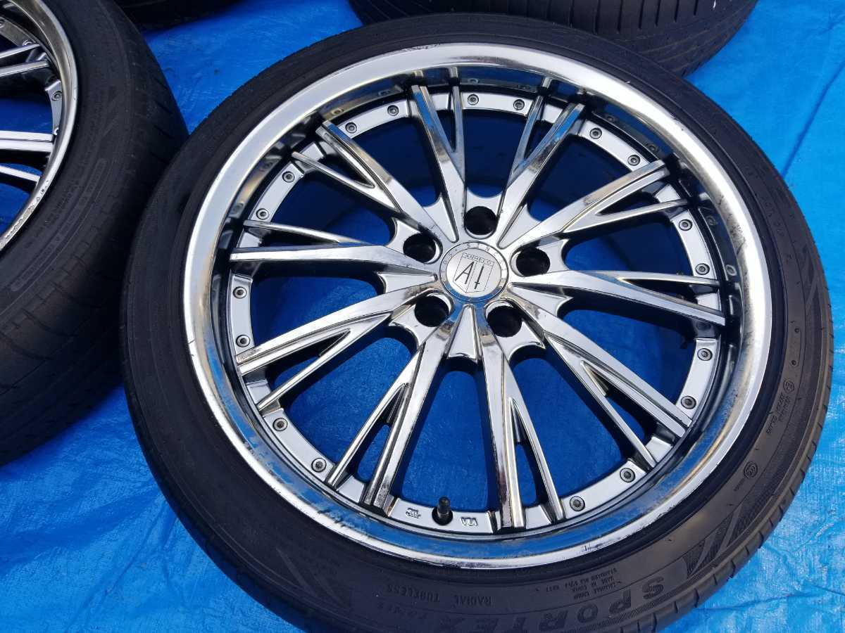 希少！ ANHELO アネーロ 深リム BMW等に 20インチ 8.5J+28 9.5J +35 