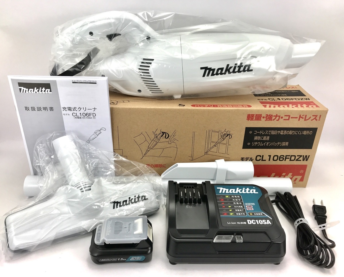マキタ : CL142FD cl142fdzw コードレス掃除機 cl142fdzの通販 開梱未