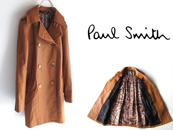 高級 BLACK LABEL Paul Smith ブラックレーベル ポールスミス コイン柄 
