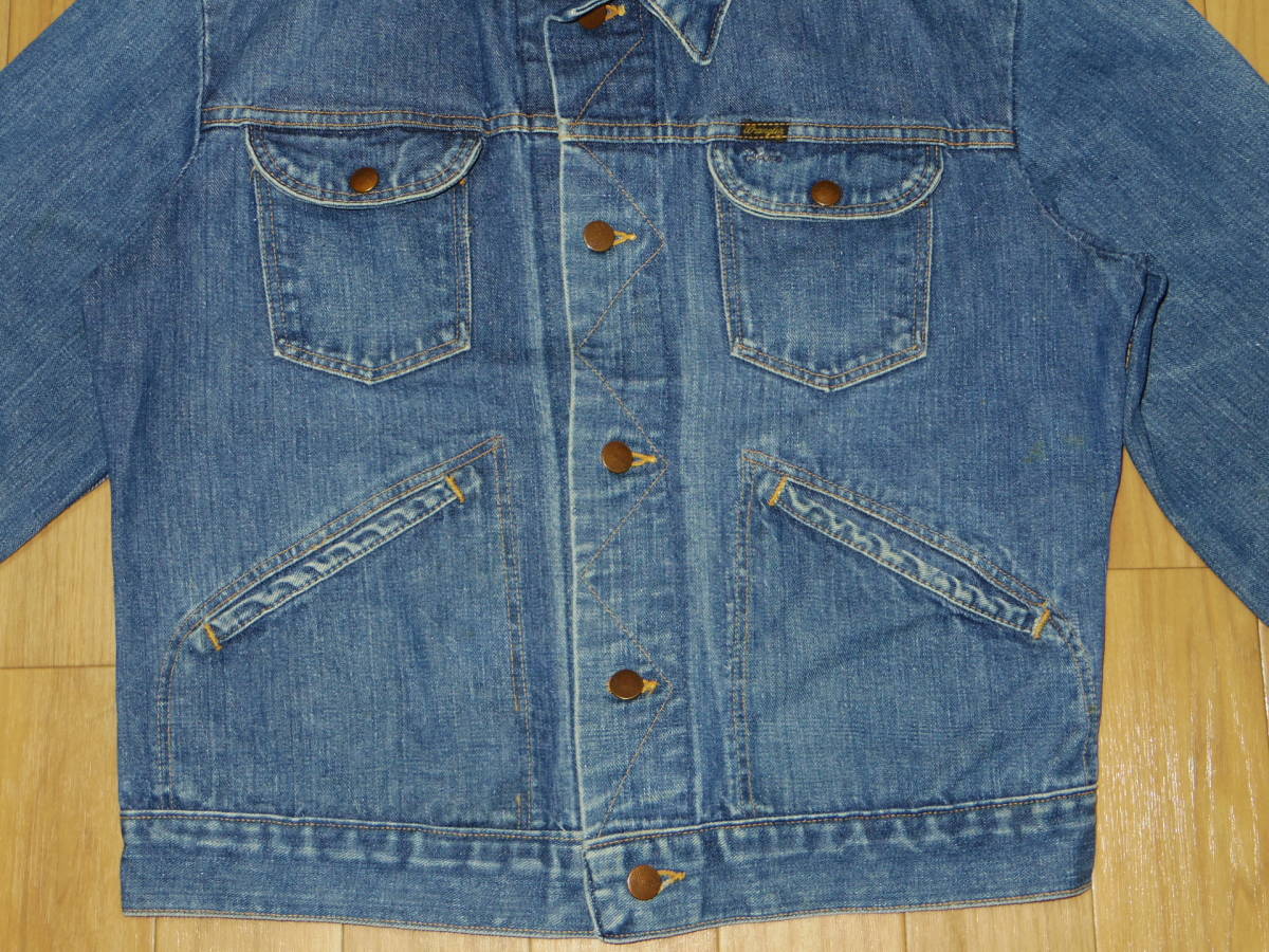 70s 124MJ 初期黒タグ 左綾 Wrangler デニムジャケット 【公式通販】