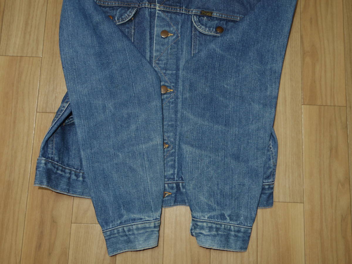 ビンテージ 70s□Wrangler ラングラー 黒タグ□124MJ 左綾 デニム 