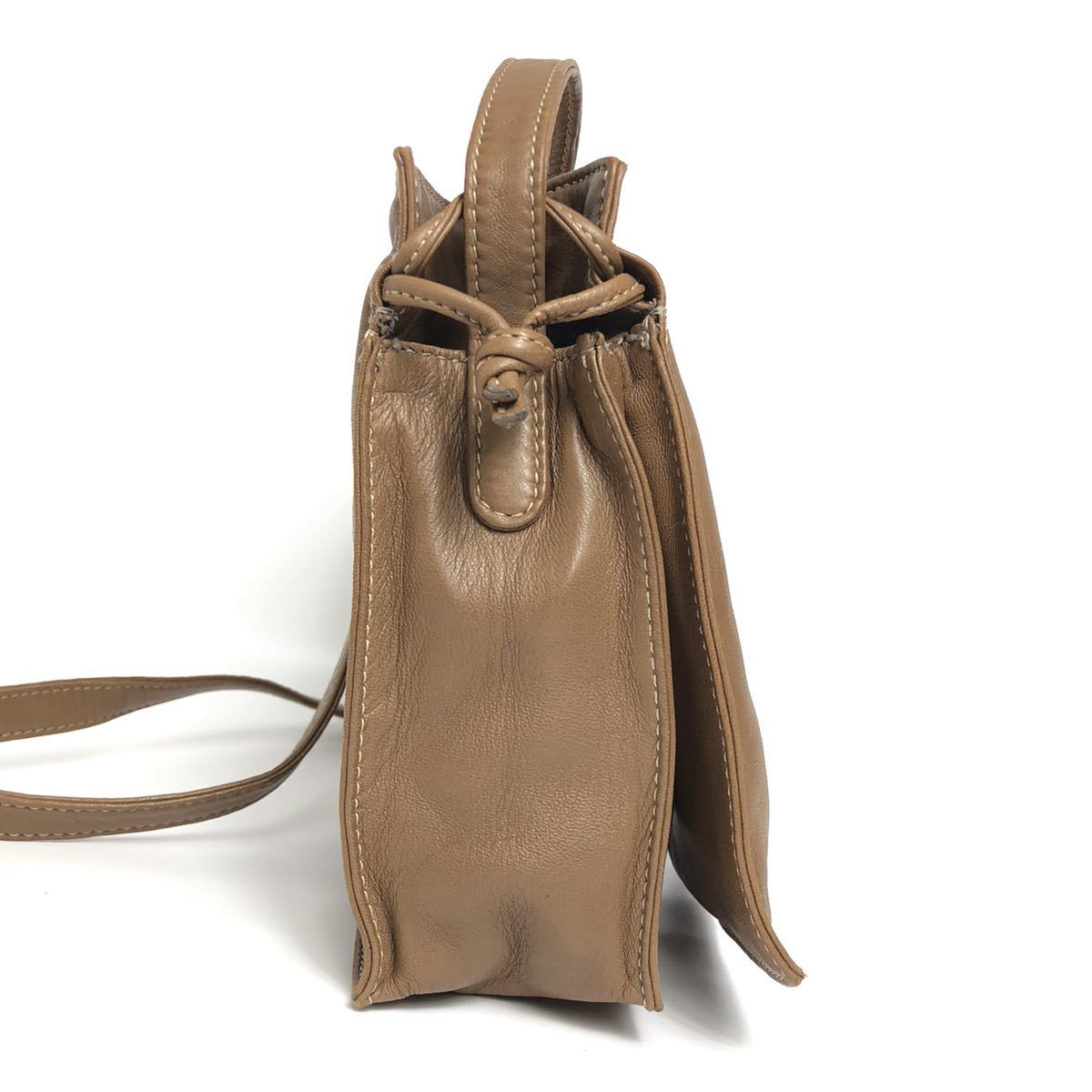LOEWE ロエベ ショルダーバッグ ナッパレザー アナグラム ブラウン
