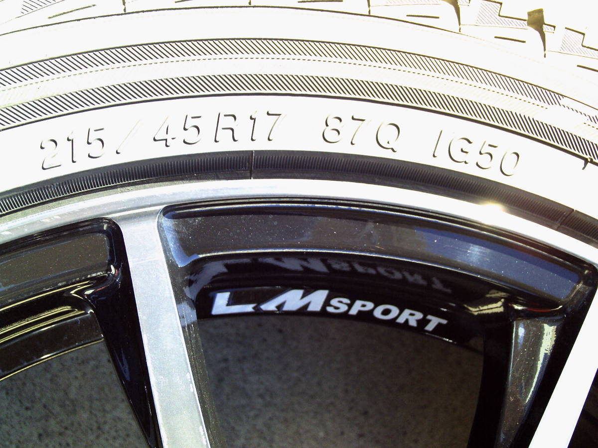 7.5J-17 +50 PCD100 5H レアマイスター LMSPORT CROSS10 ヨコハマ アイスガードiG50 215/45R17 中古4本セット 17インチ レアマイスター | ◇美品◇17インチ7.0J 17インチ」の人気商品一覧 0