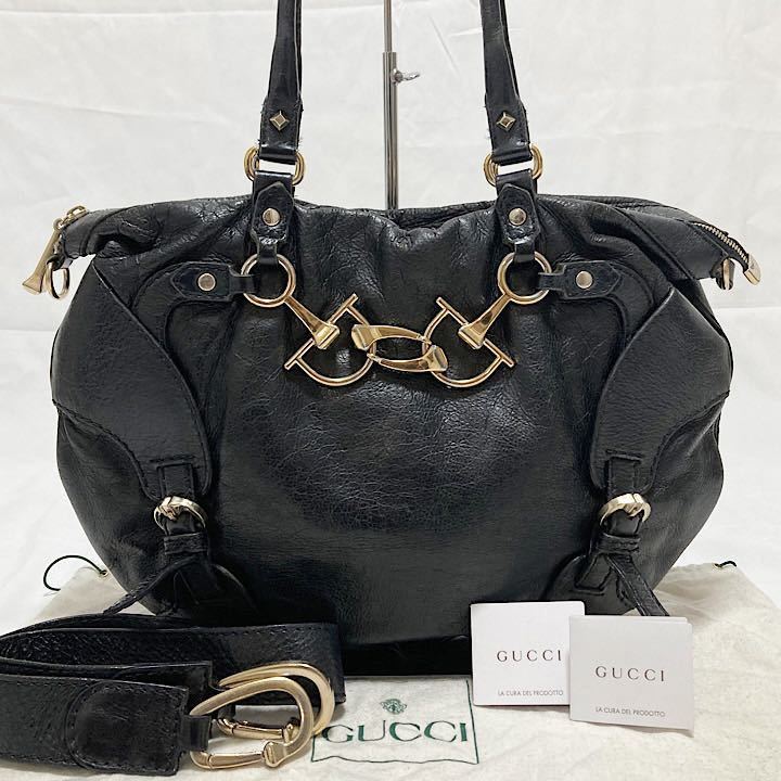 1円スタート 極稀品 美品 GUCCI グッチ 2way ショルダーバッグ