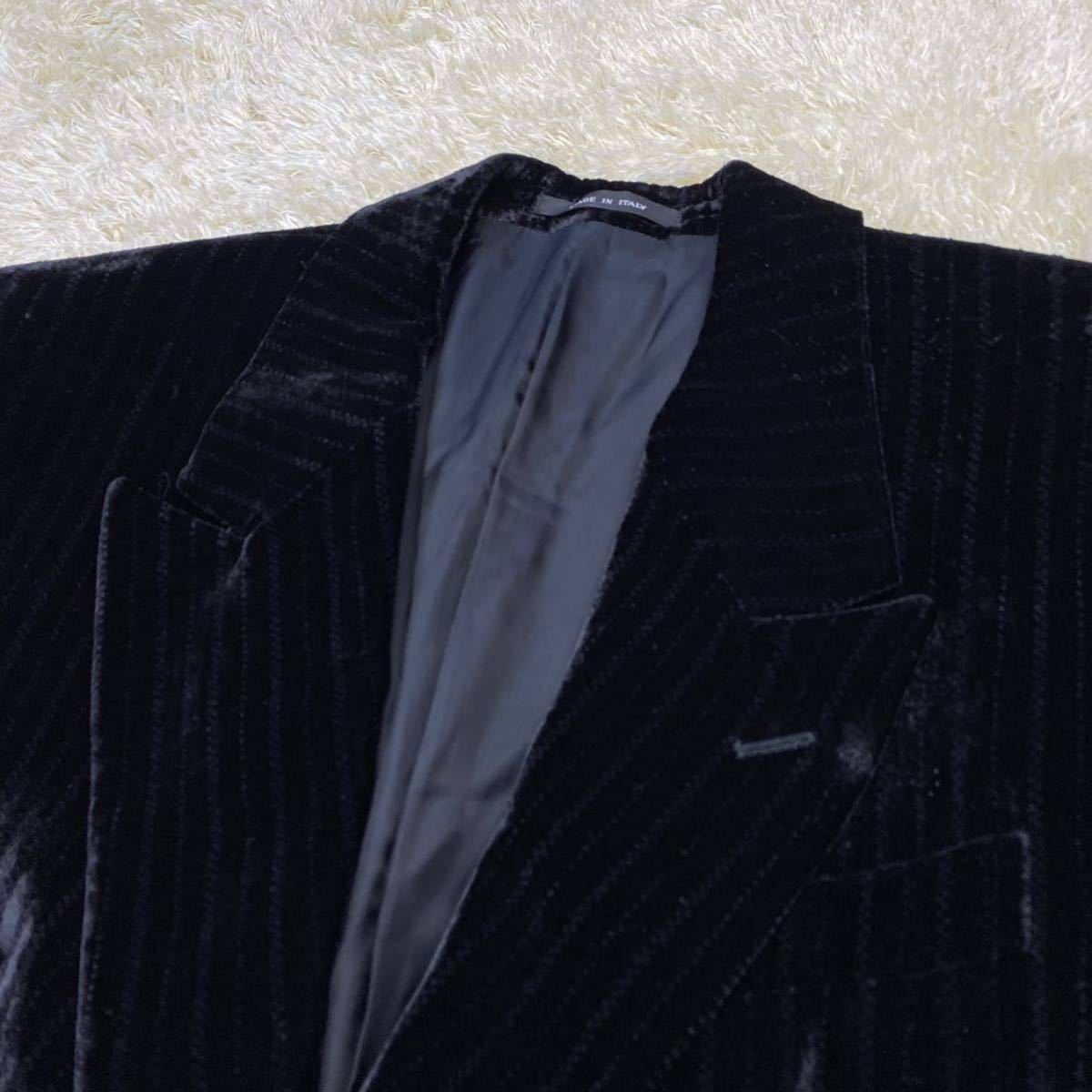 エンポリオアルマーニ【圧巻のベロア】 ARMANI テーラードジャケット 