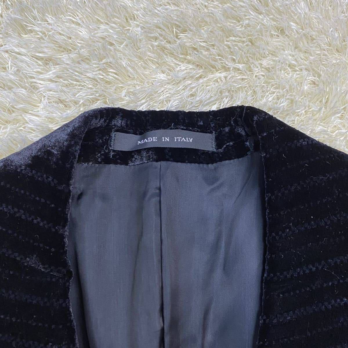 エンポリオアルマーニ【圧巻のベロア】 ARMANI テーラードジャケット 