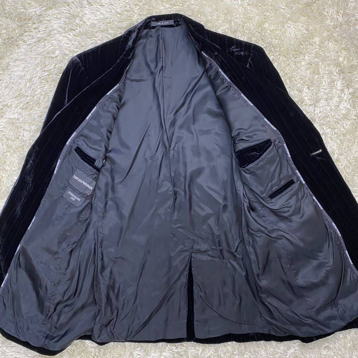 エンポリオアルマーニ【圧巻のベロア】 ARMANI テーラードジャケット 