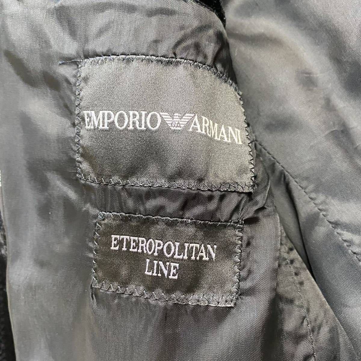 エンポリオアルマーニ【圧巻のベロア】 ARMANI テーラードジャケット 