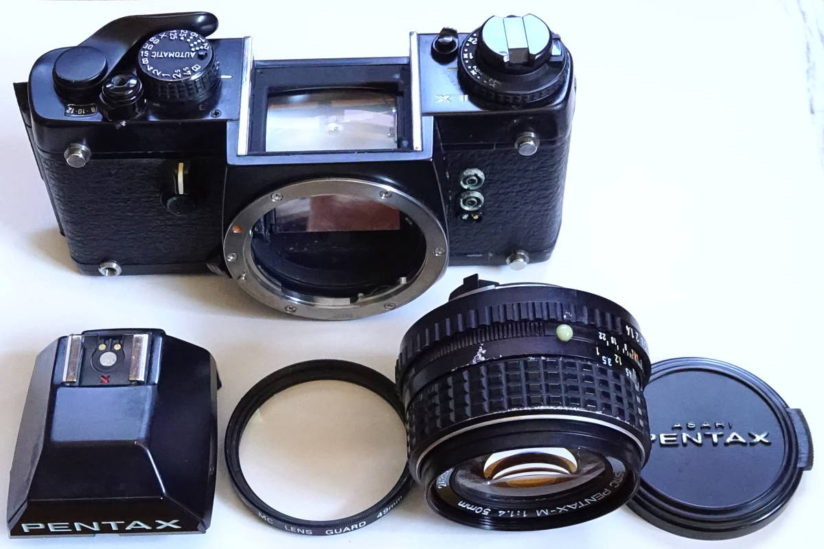 フィルムカメラ Pentax LX smc pentax-m 50mm f1.4 PENTAX LX + SMC PENTAX-M 50mm F1.4 ジャンク品 ・部品取り フィルム