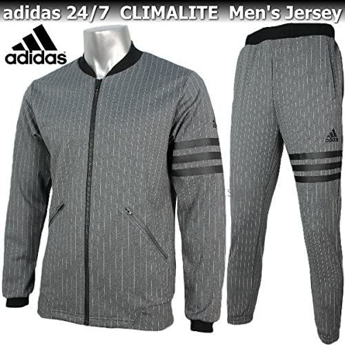 美品】Lサイズ adidas 24/7 ピンストライプシャツ パンツ 上下セット 
