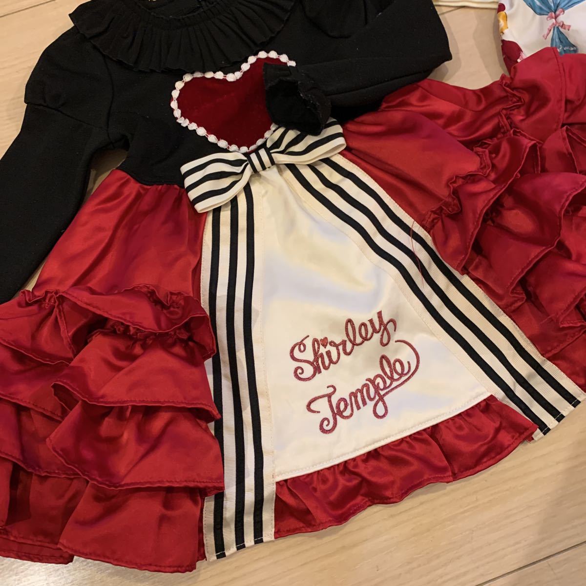 シャーリーテンプル キッズウェア 子供服 100cm ワンピース 秋冬 長袖 