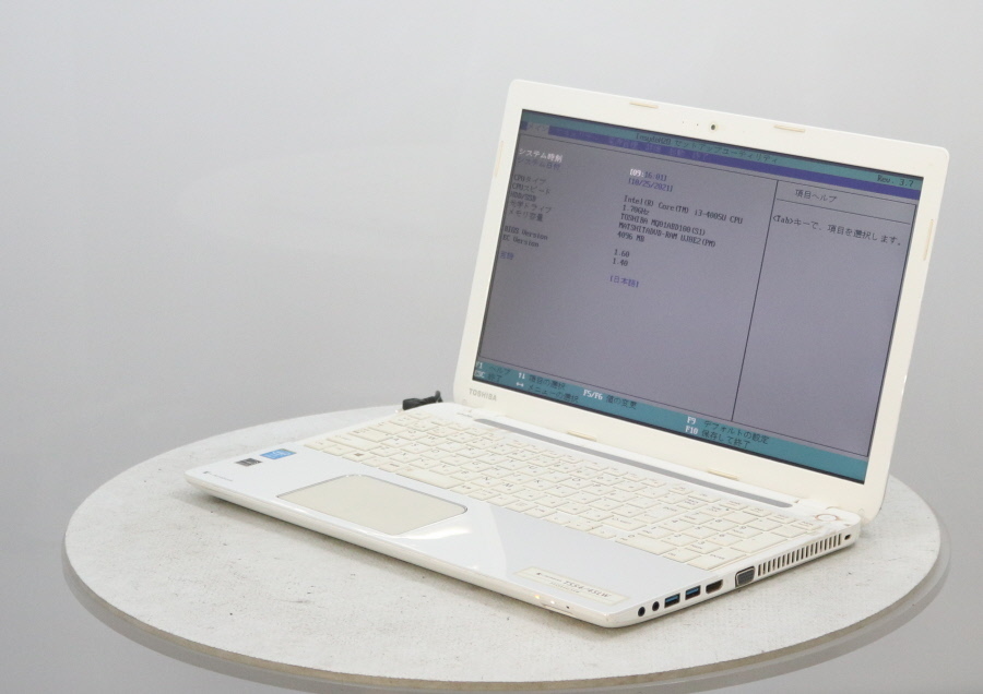 TOSHIBA PT55445LSXW dynabook T554/45LW Core i3-4005U 1.70GHz 4GB