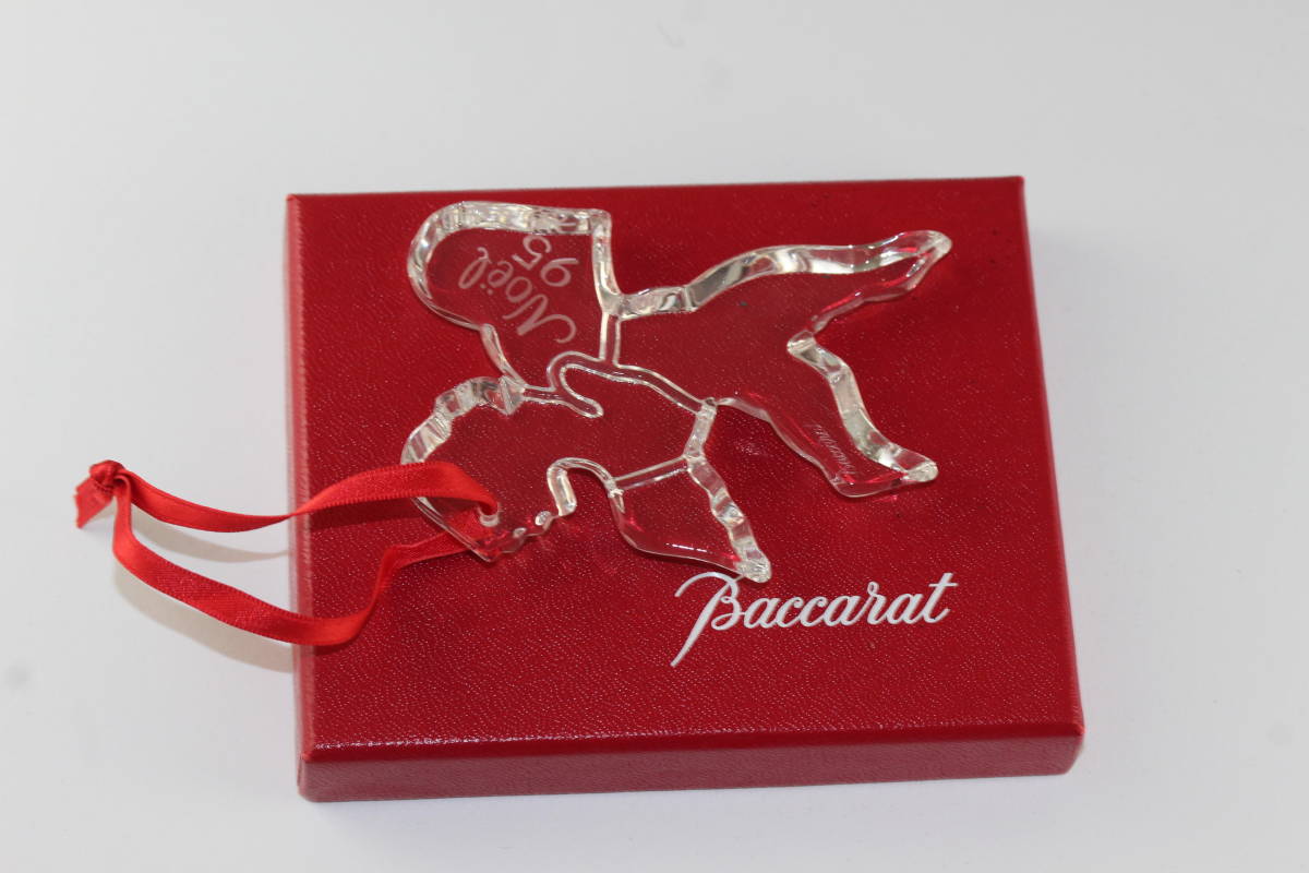 バカラ クリスマスオーナメント1995 Noel 美品 バカラ 1995 ノエル エンジェル クリスマスオーナメント(バカラ