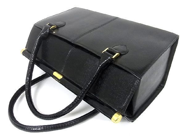 1円 □美品□ M＆K tokyo エムアンドケイ リザード型押しレザー 