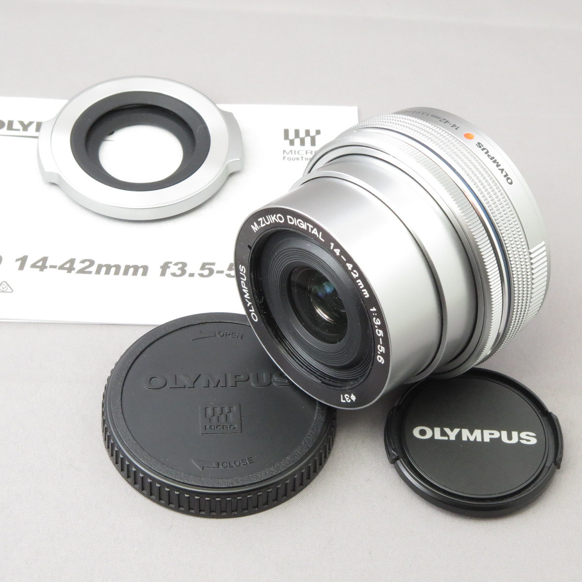 新品同様】OLYMPUSオリンパス M.ZUIKO DIGITAL14-42mmF3.5-5.6EZ 