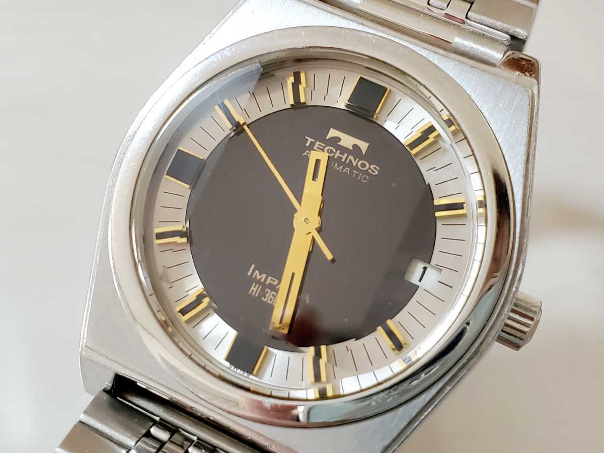 TECHNOS IMPALA テクノス インパラ 36000 自動巻き カットガラス 