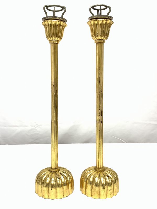 密教法具 寺院用仏具」華瓶一対 真鍮製 高さ：8cm | CARDSCZAR.COM