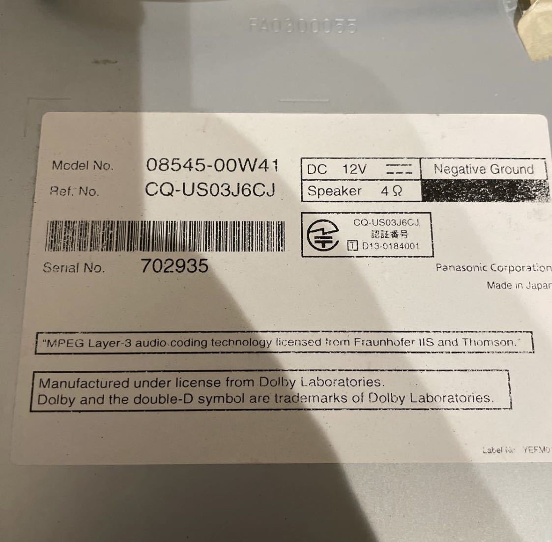 【訳あり】トヨタ純正ナビ　NSZN-Ｗ64T カーナビ_5