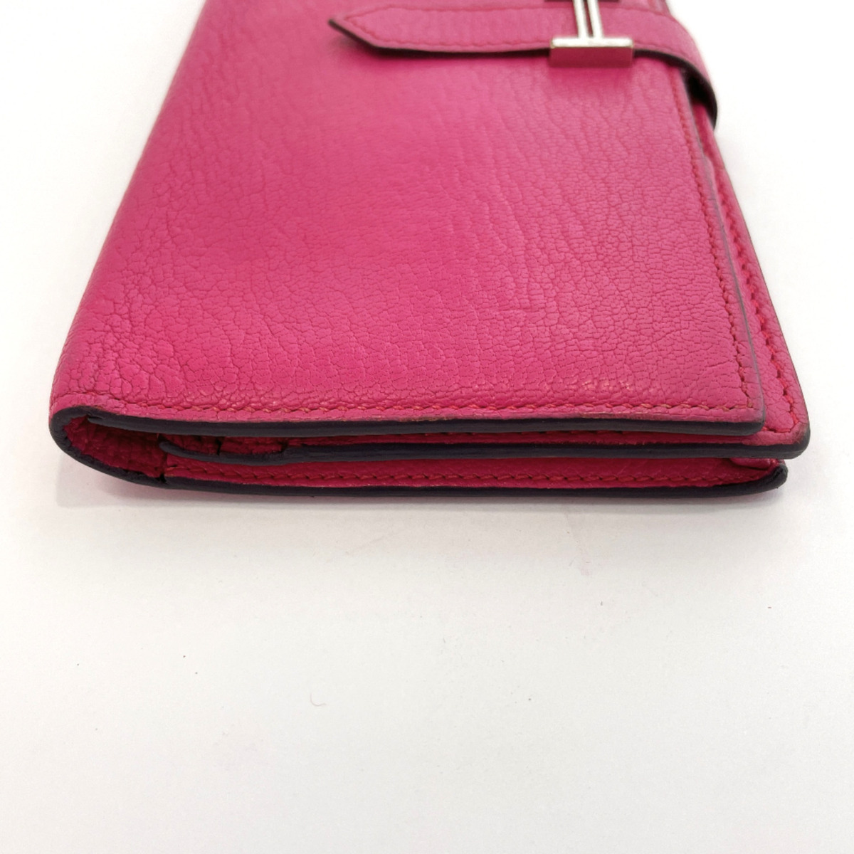 1円～☆人気☆HERMES エルメス 長財布 ベアンスフレ シェーブル ピンク