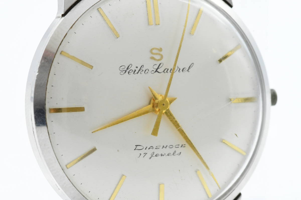 ◇ SEIKO セイコー Laurel ローレル DIASHOCK 17Jewels 14037 手巻き