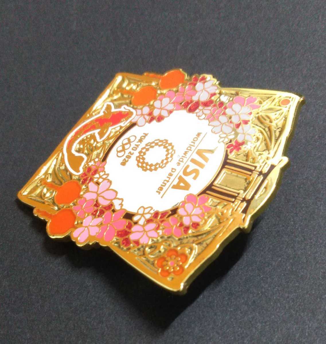 東京オリンピック VISA ビザ 公式スポンサー ピンバッジ TOKYO2020