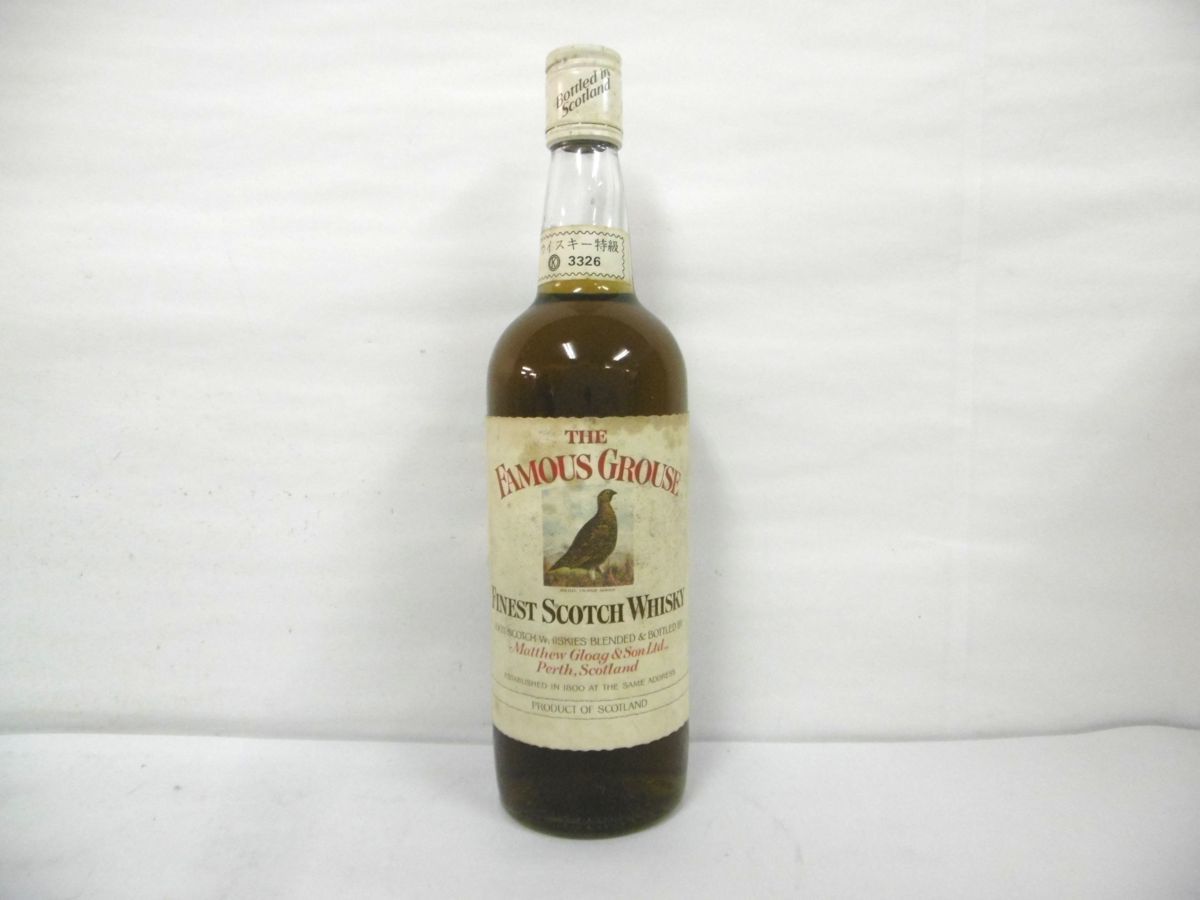 古酒　特級 フェイマス グラウス スコッチウイスキー 未開封 古酒 未開栓 THE FAMOUS GROUSE フェイマス グラウス 旧 FINEST SCOTCH