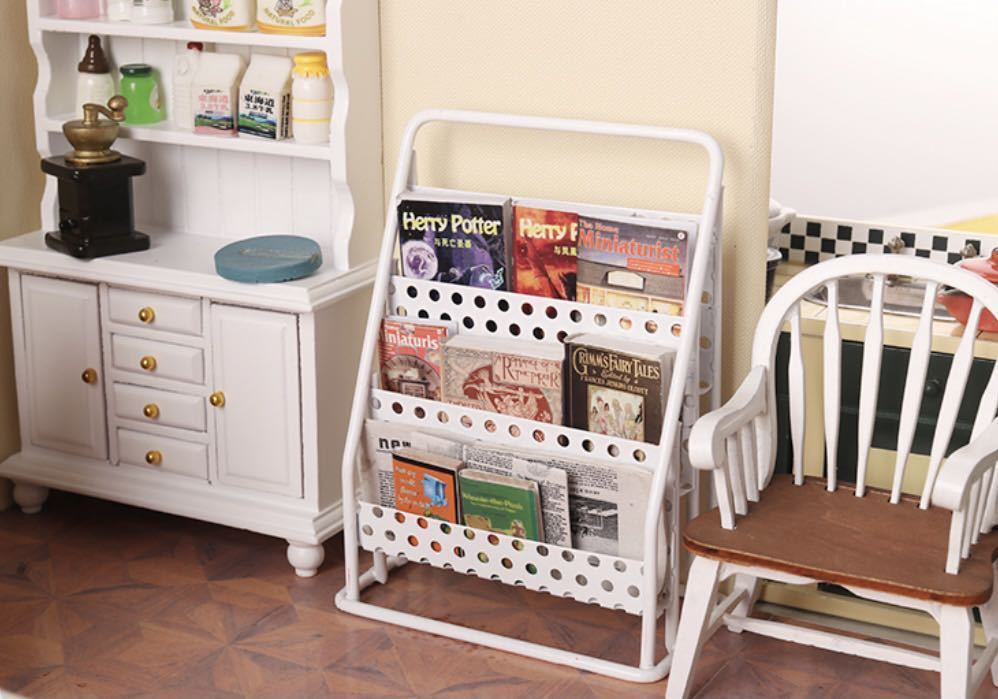 カスタムプチブライスやオビツ１１ねんどろいどどーる等のお洒落なパンチングマガジンラック インテリア家具ドールハウス撮影小物白単品 ドールハウス 売買されたオークション情報 Yahooの商品情報をアーカイブ公開 オークファン Aucfan Com