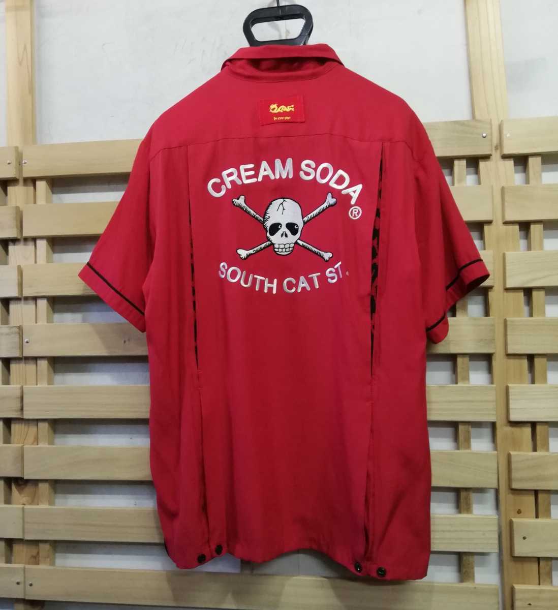 cleaner‼️CREAM SODA 赤 スカル刺繍 シャツ 楽天市場】CREAM SODA