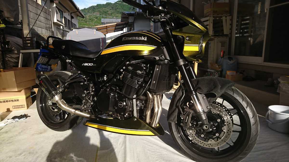 Kawasaki/Z900RS/CAFE/アンダーカウル/ヴィンテージグリーン （雨にも 