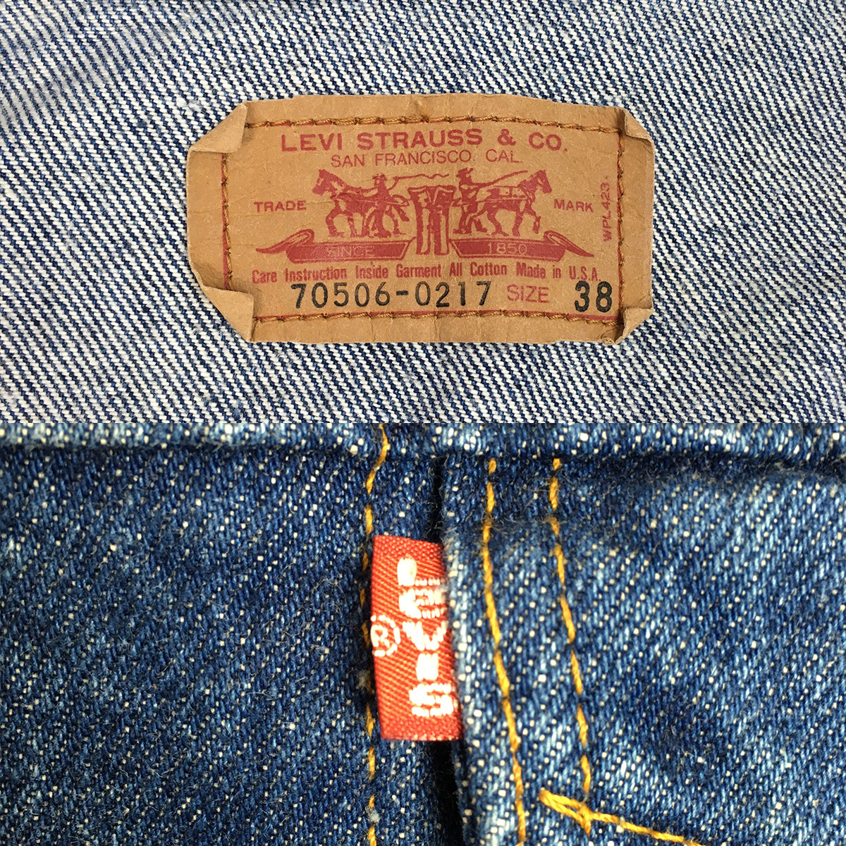 90s】Levi's リーバイス 70506-0217 米国製 91年 ジージャン サイズ38