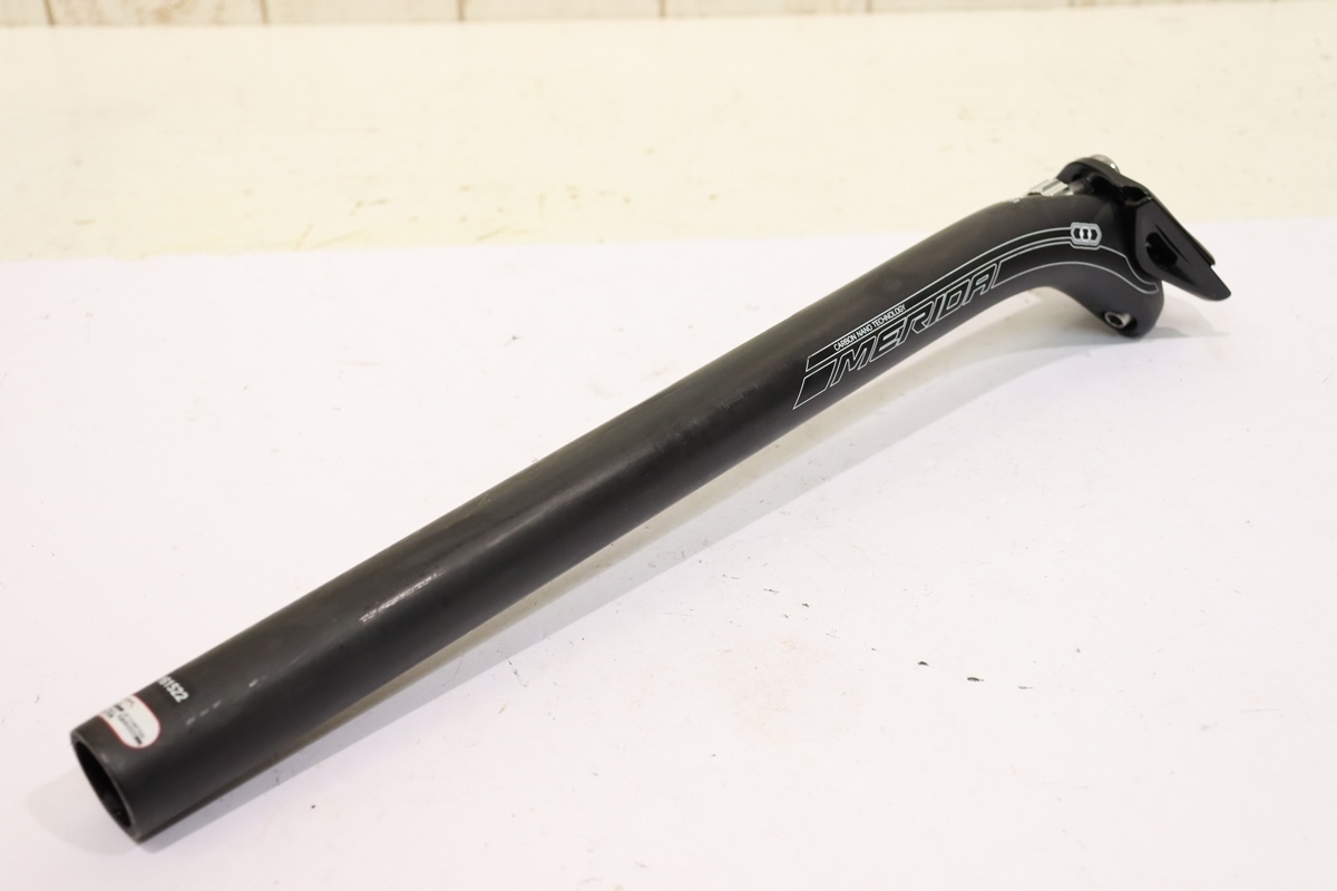 メリダ MERIDA カーボンシートポスト φ27.2mm カット済み ☆MERIDA メリダ カーボンシートポスト Φ27.2mm 美品 カーボン シート