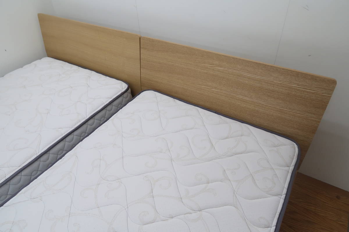 展示/東京ベッド×無印良品/Rev7/ポケットコイル/スラットベース/高級モダン/シングルベッド/二本セット_5
