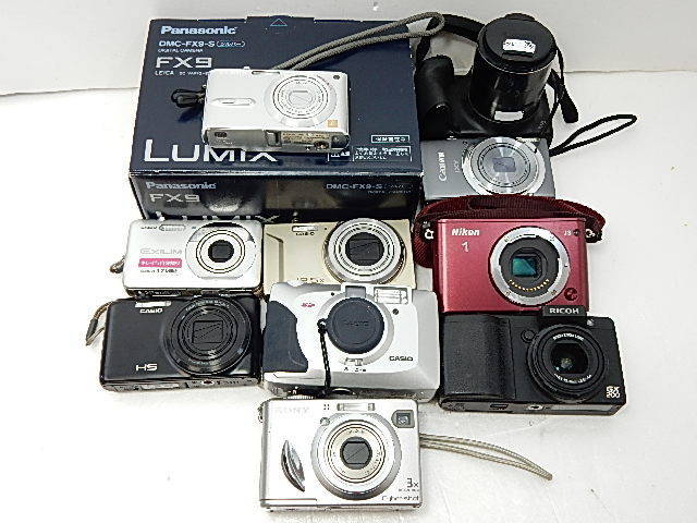 デジタルカメラ　CANON SONY CASIO ジャンク　本体　まとめ Canon Nikon CASIO カメラ、光学機器 キャノン 1円スタートジャンク