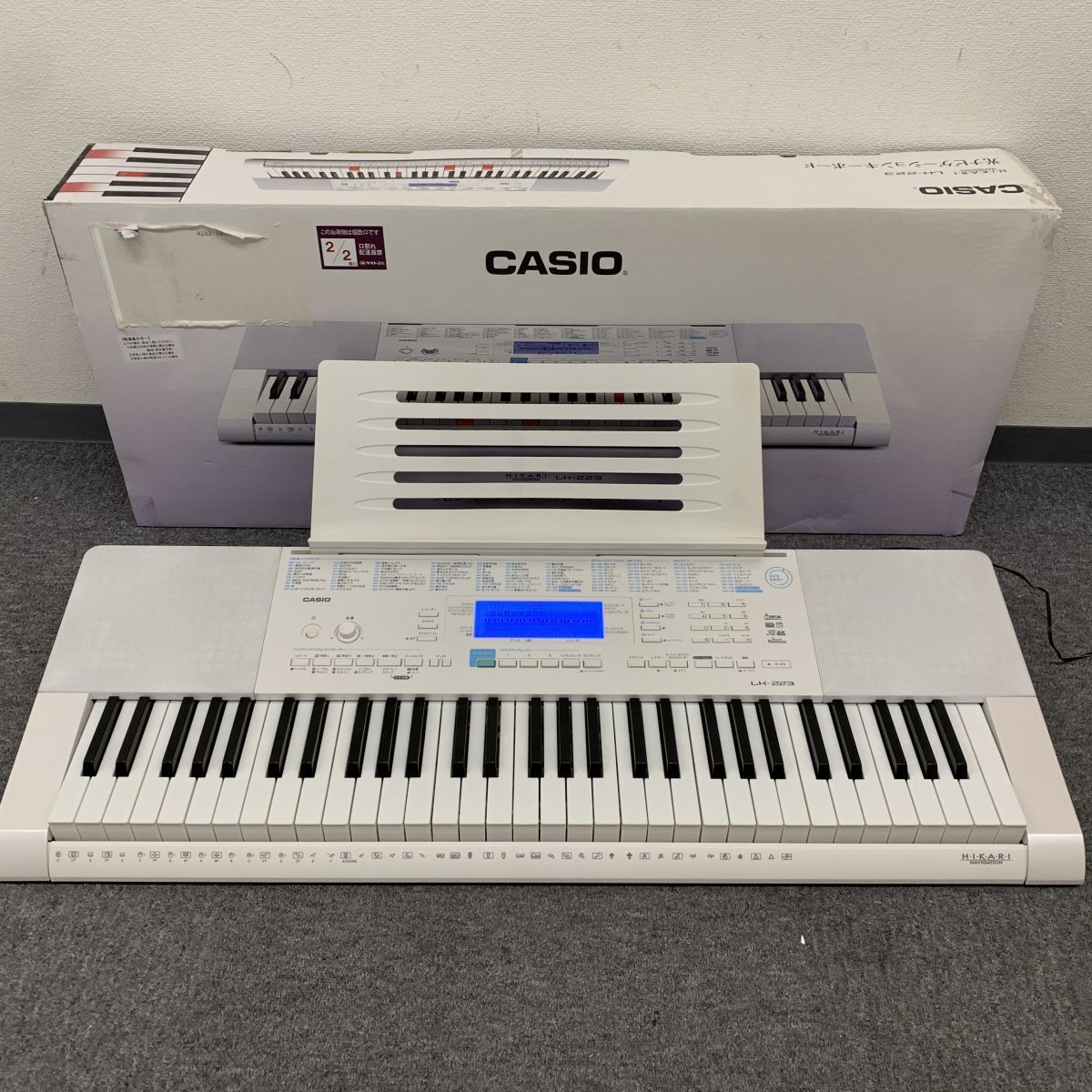 K820-I26-2860 CASIO カシオ LK-223 光ナビゲーションキーボード 61 