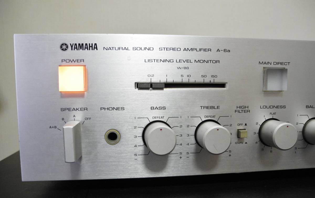 YAMAHA プリメインアンプ A-6 A-6a オーディオ機器 動作確認済み 動作