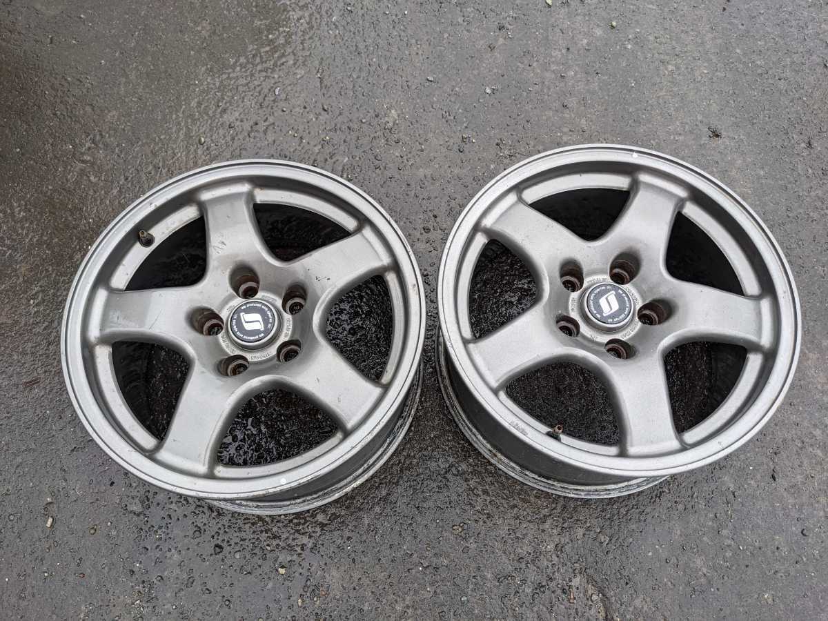 スカイラインR32 日産 純正アルミホイール 2本 16インチ 8JJ＋30 日産 