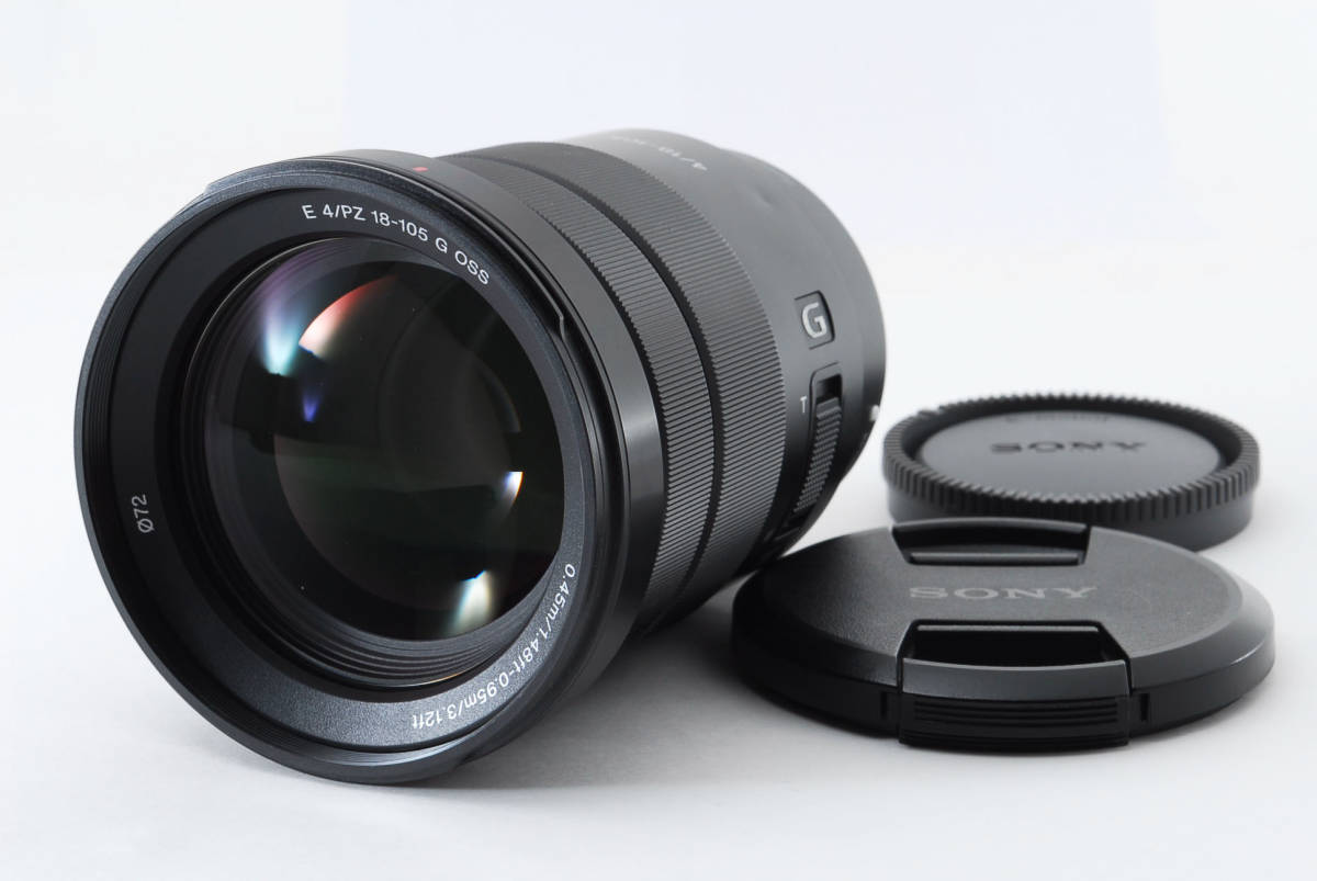 美品 SONY Eマウント Gレンズ E PZ 18-105mm F4 G OSS APS-C 電動 
