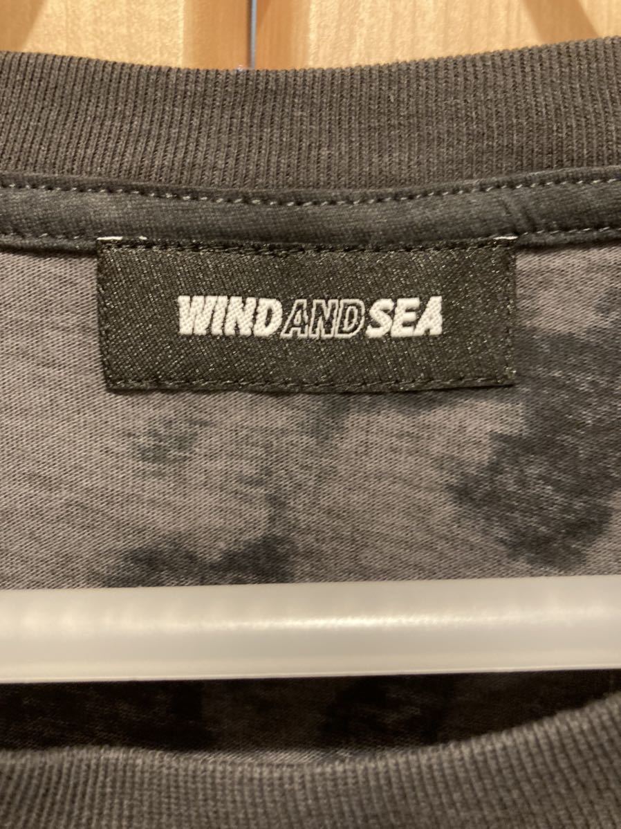 新品 windandsea 2021ssリフレクタープリントタイダイ柄Tシャツ 黒 Lサイズ ウィンダンシー SEA AND WIND ロンTのサイズ感は コレクション紹介 -シルクプリントのバリエーションひび割れ、発泡