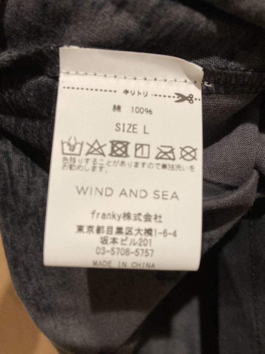 新品 windandsea 2021ssリフレクタープリントタイダイ柄Tシャツ 黒 Lサイズ ウィンダンシー SEA AND WIND ロンTのサイズ感は コレクション紹介 -シルクプリントのバリエーションひび割れ、発泡