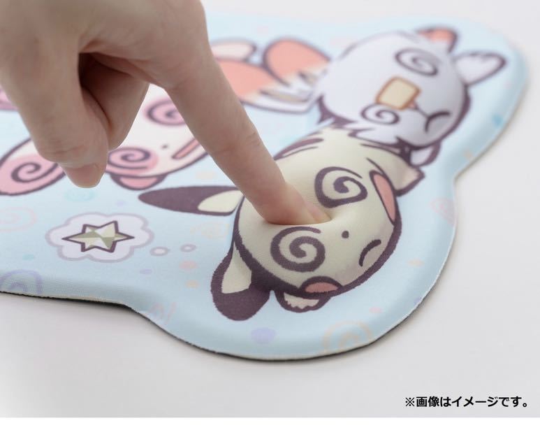 リストレスト付きマウスパッド ちからつきた パッチール ピカチュウ 