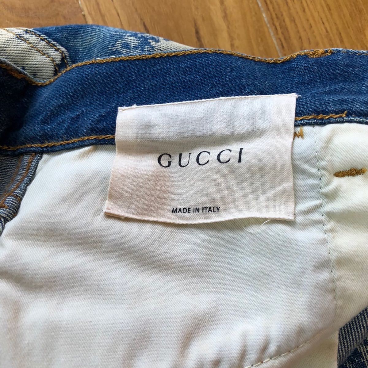 名作】GUCCI グッチ ブリーチ パンク スタッズ デニムパンツ BTS LDH 