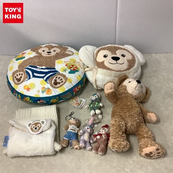 1円~ 訳あり ディズニー ダッフィー Sunny Fun クッション、シェリーメイ、ステラ・ルー、ジェラトーニ ぬいぐるみバッジ 他