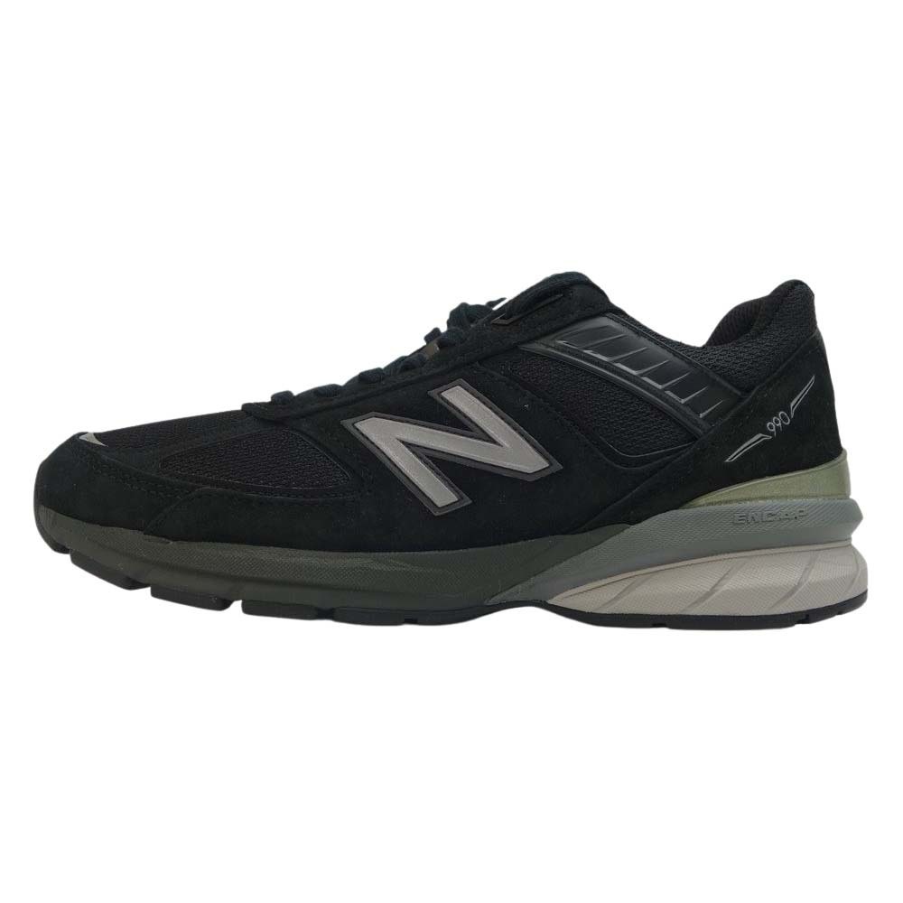 NEW BALANCE ニューバランス M990BK5 US9 スニーカー ブラック系 27cm【極上美品】【中古】 【即決】