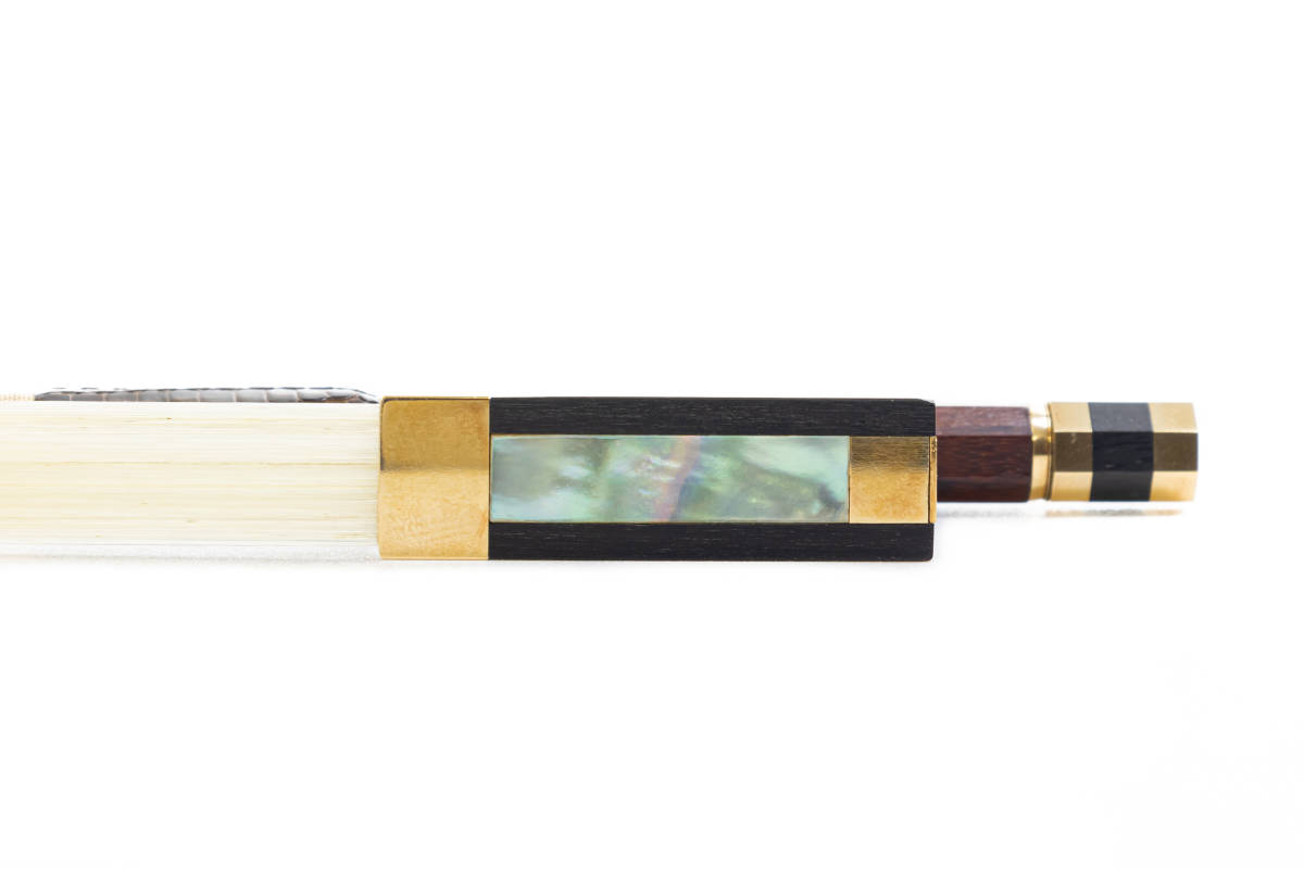 【定価181万円 製作証明書付】ピエール・ギヨーム Pierre Guillaume 金黒檀 Gold Ebony ゴールド バイオリン弓 Violin Bow ボウ ボー 弓_8