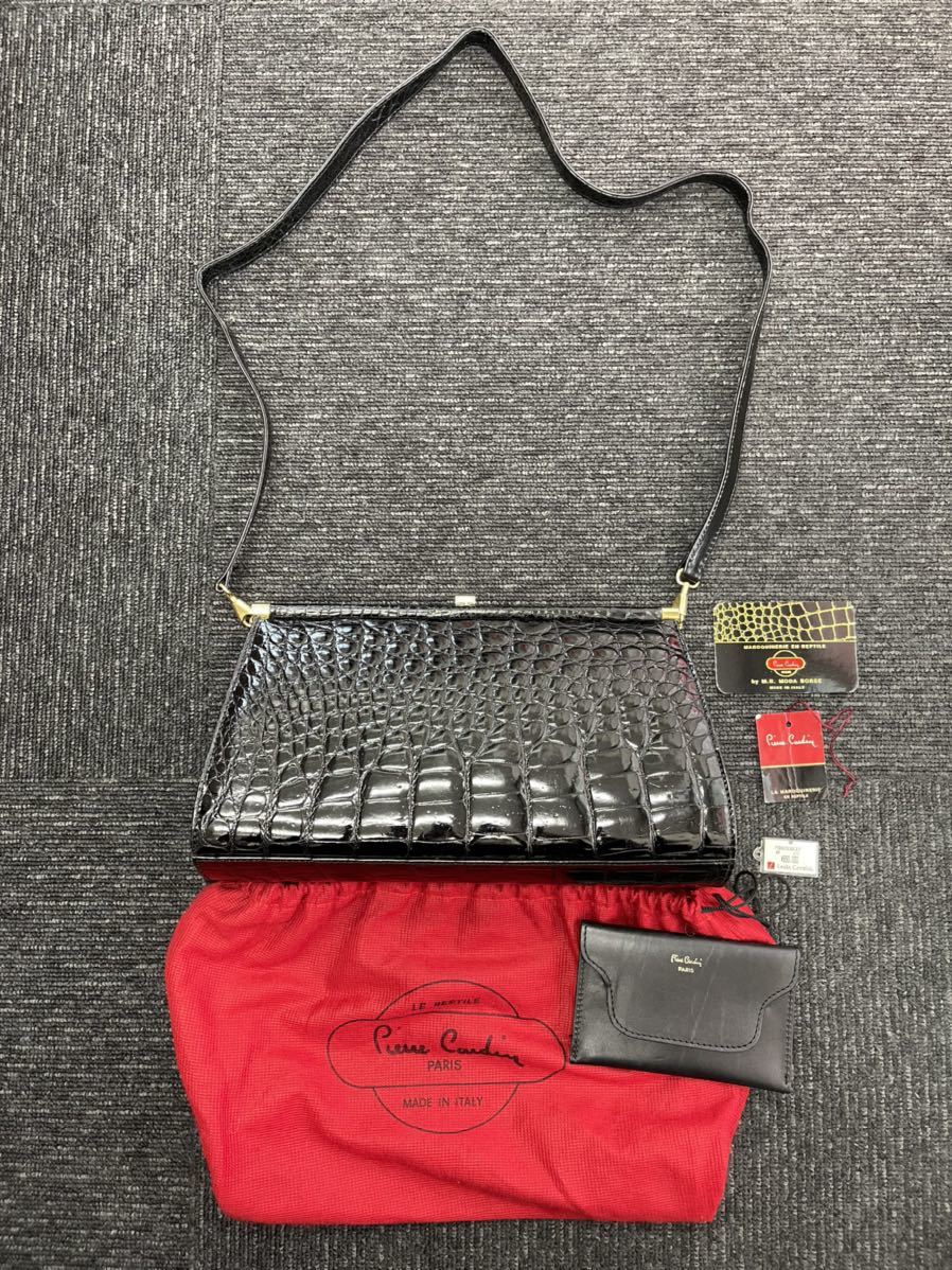 PIERRE CARDIN クロコ ハンドバッグ 2way ショルダーバッグ Pierre Cardinクロコダイル ハンド・ショルダー 2wayバッグ 高級